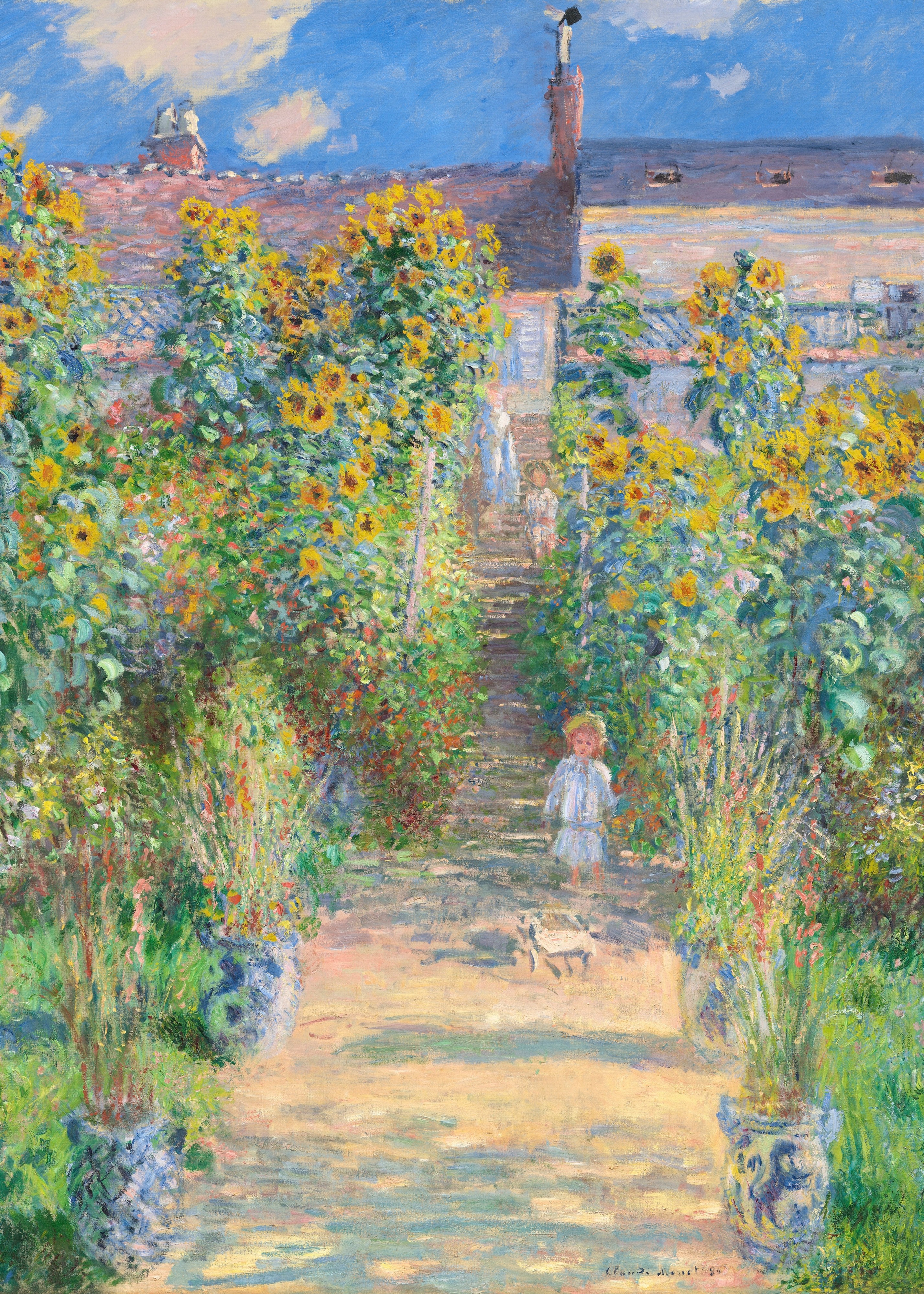 Sunflower Garden Path