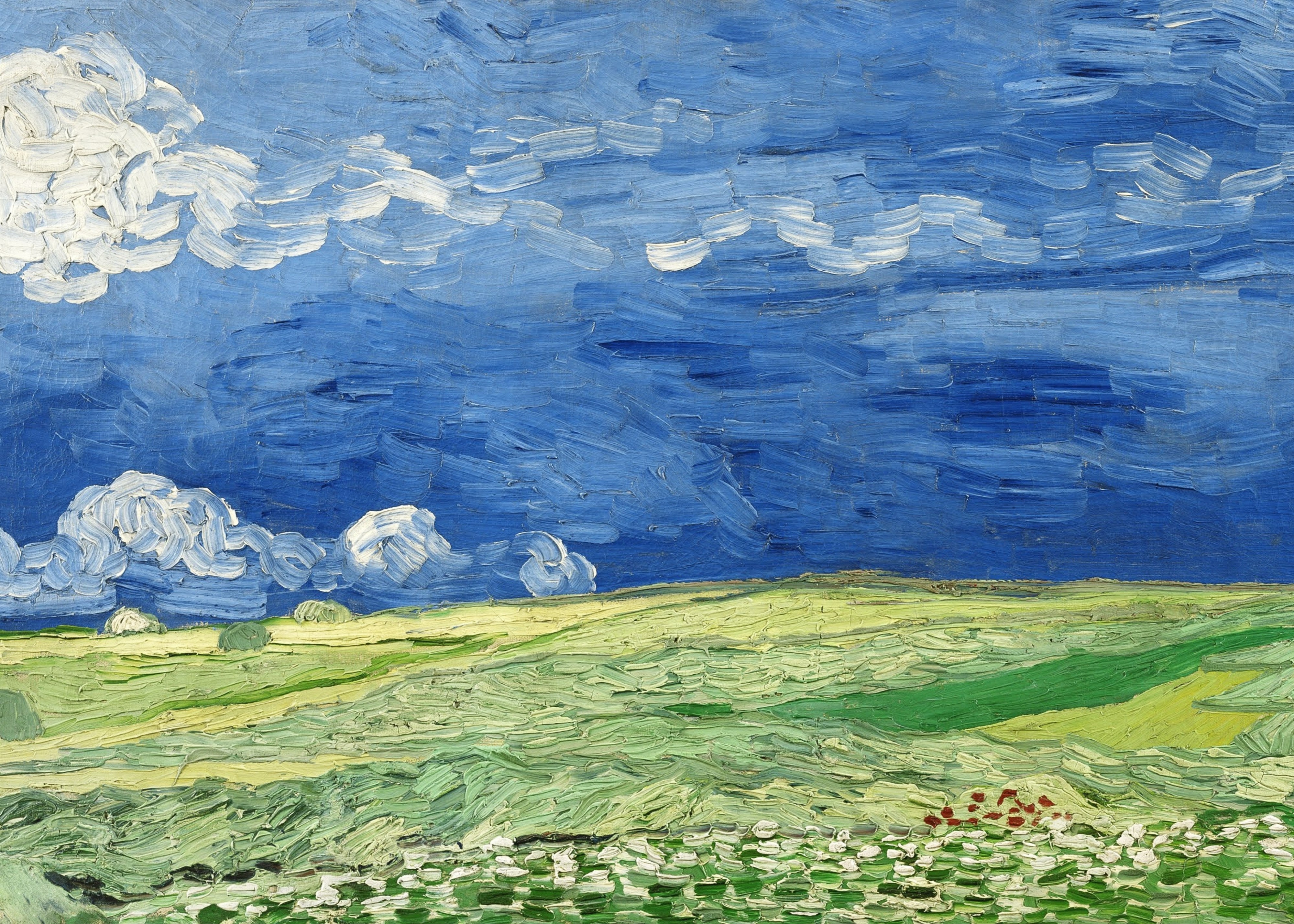 Wheatfield Under Threatening Sky