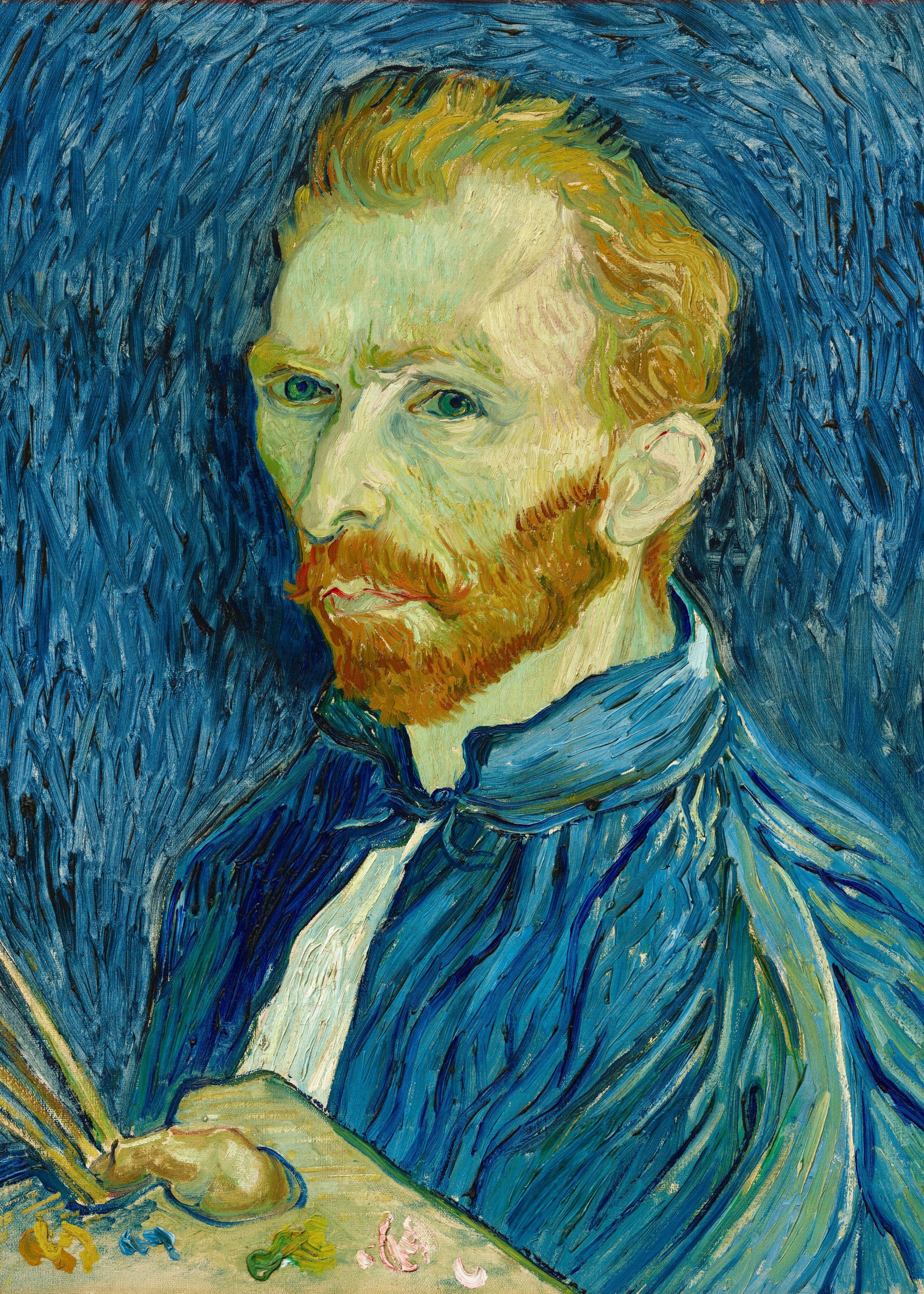 Self-Portrait with Blue Coat