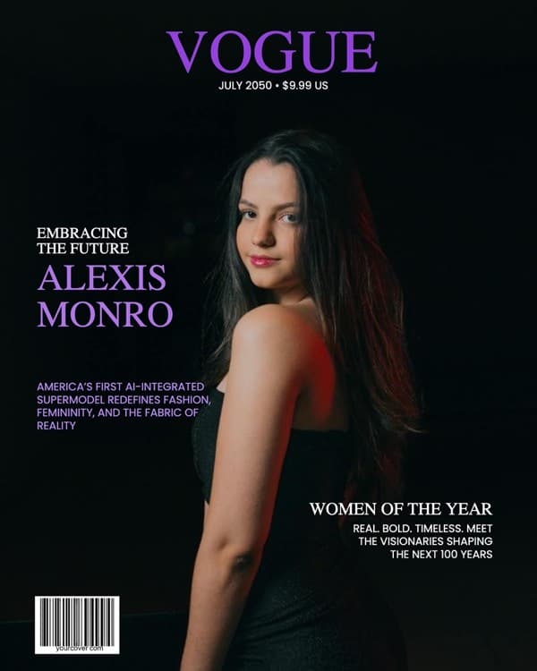 Best Vogue magazine cover template