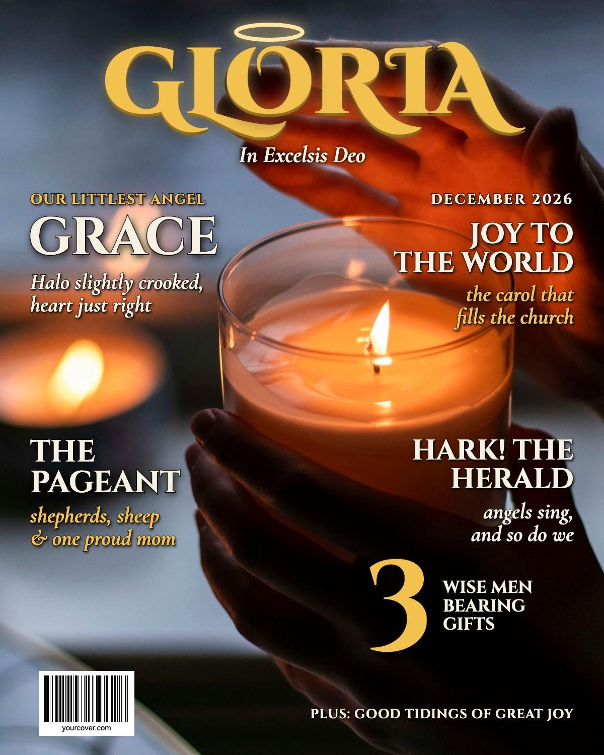Gloria (Christmas) magazine cover template