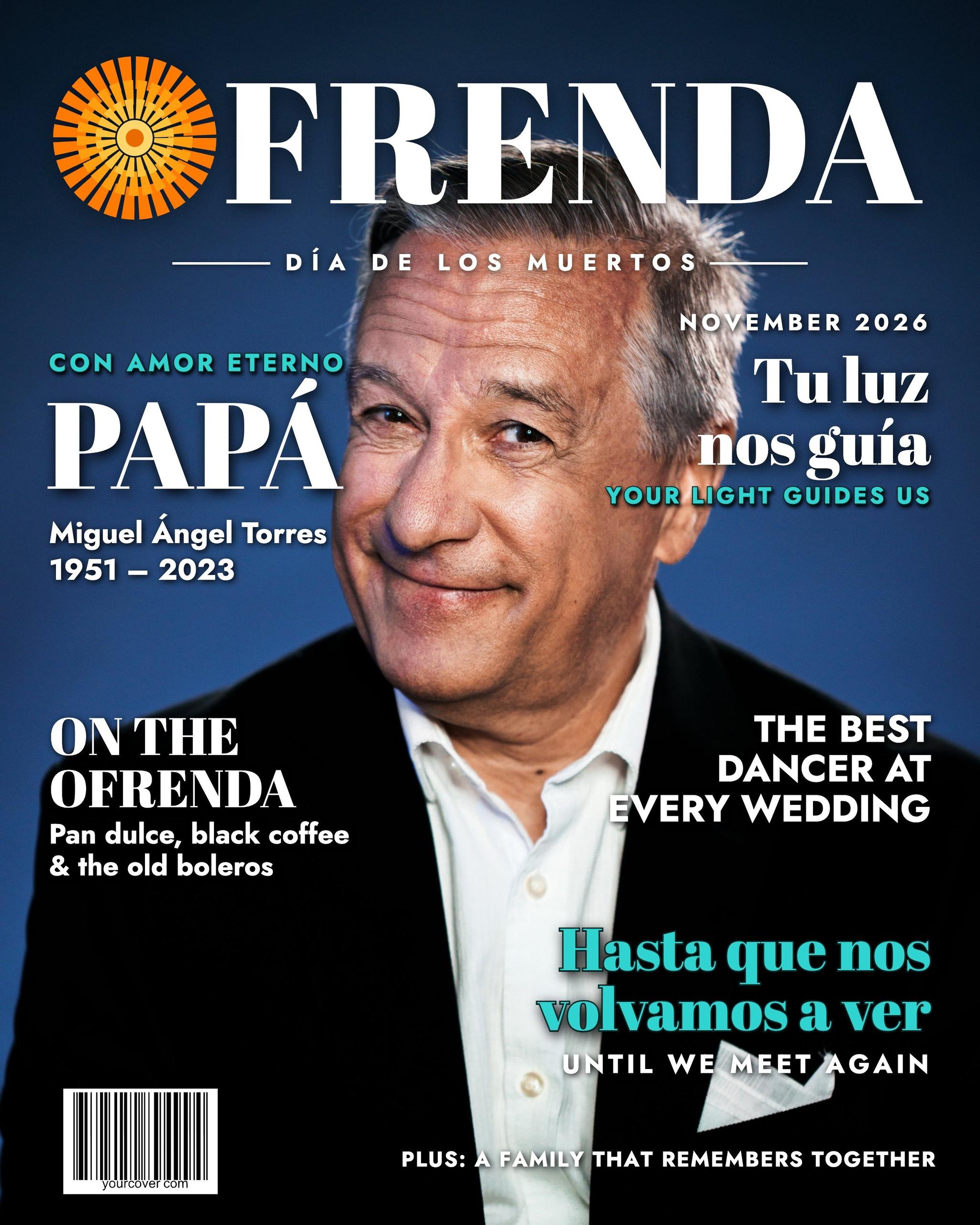 Ofrenda (Día de los Muertos) magazine cover template