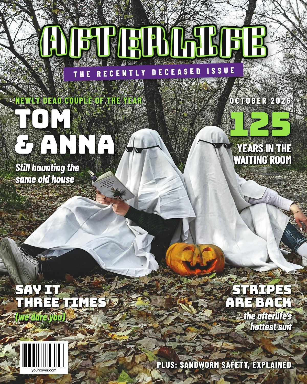 Afterlife (Halloween) magazine cover template
