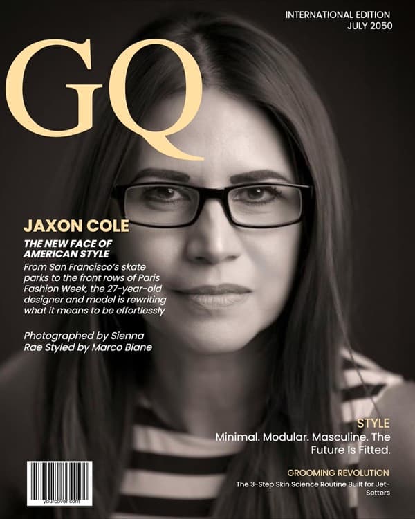 International GQ Cover magazine cover template