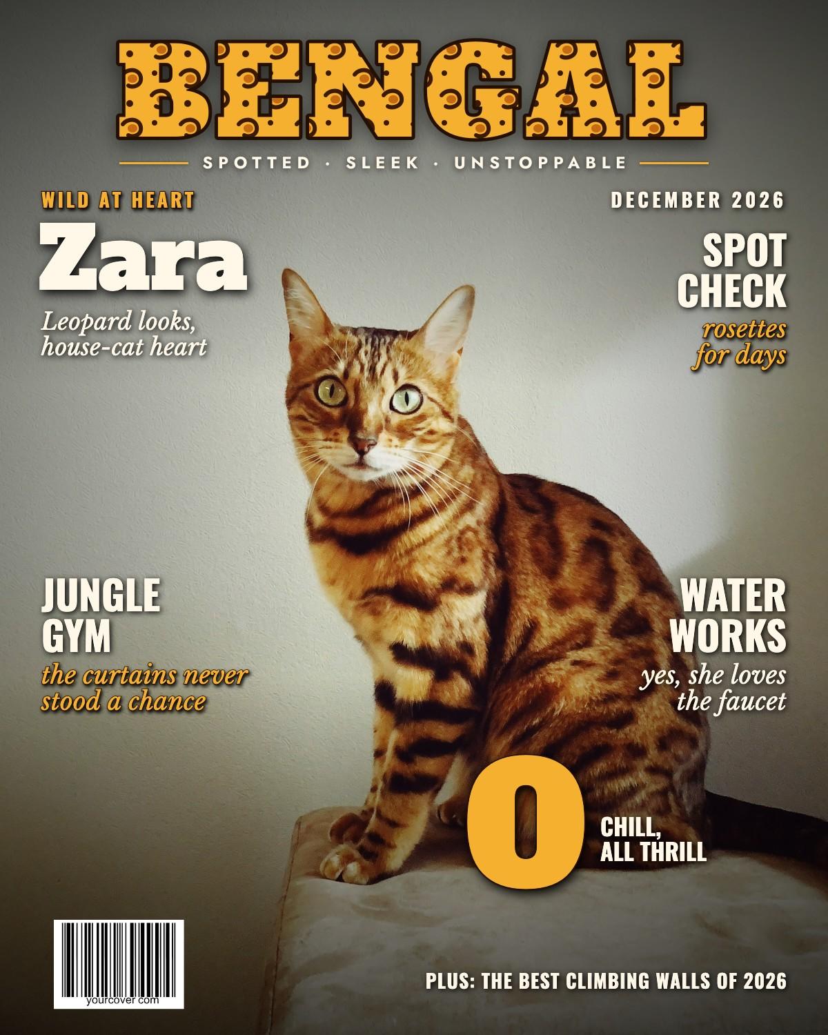 Bengal magazine cover template