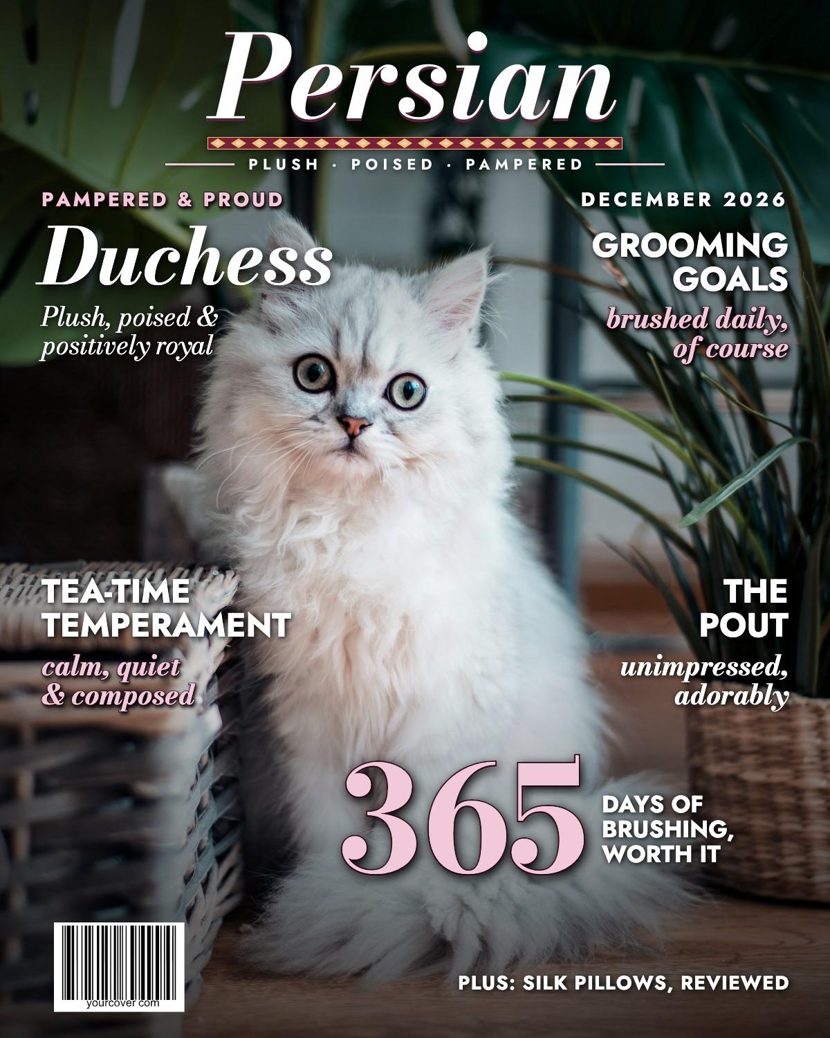 Persian magazine cover template
