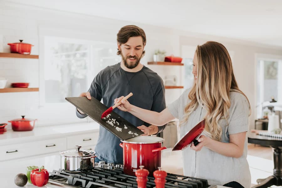 Personalized mugs in a kitchen