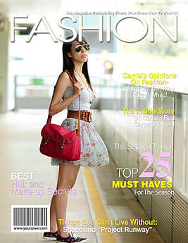 undefined magazine cover template