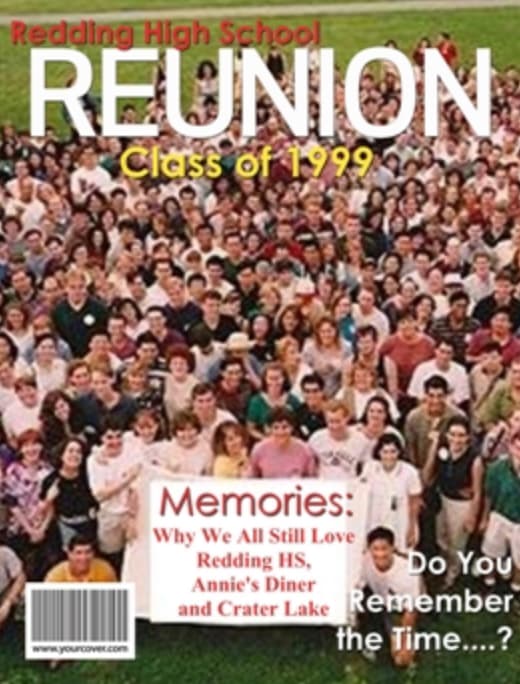 Class Reunion magazine cover template