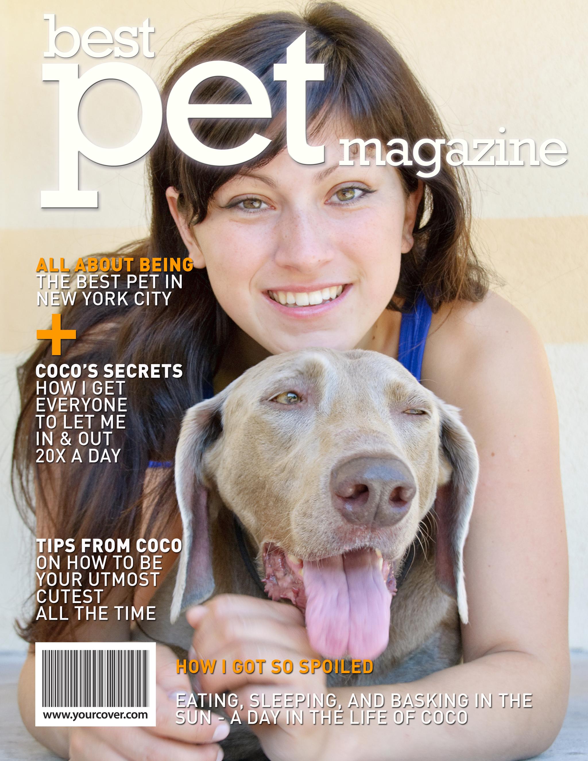 Best Pet magazine cover template