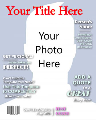 Make Your Own Title magazine cover template