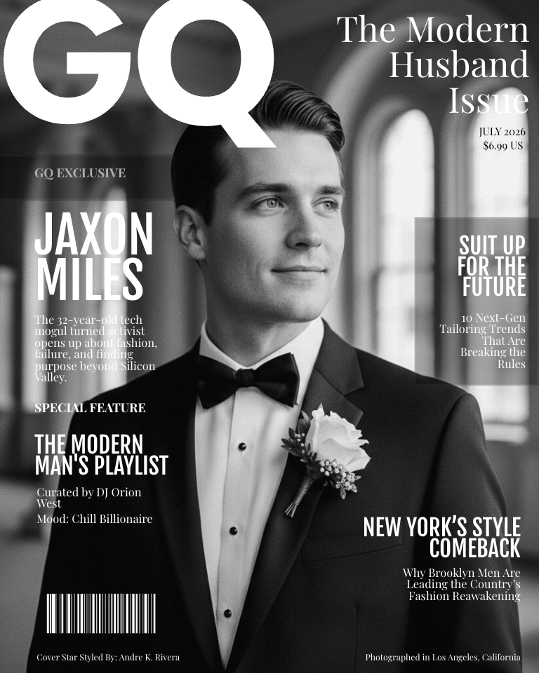 Fashion & Glamour magazine cover example 3