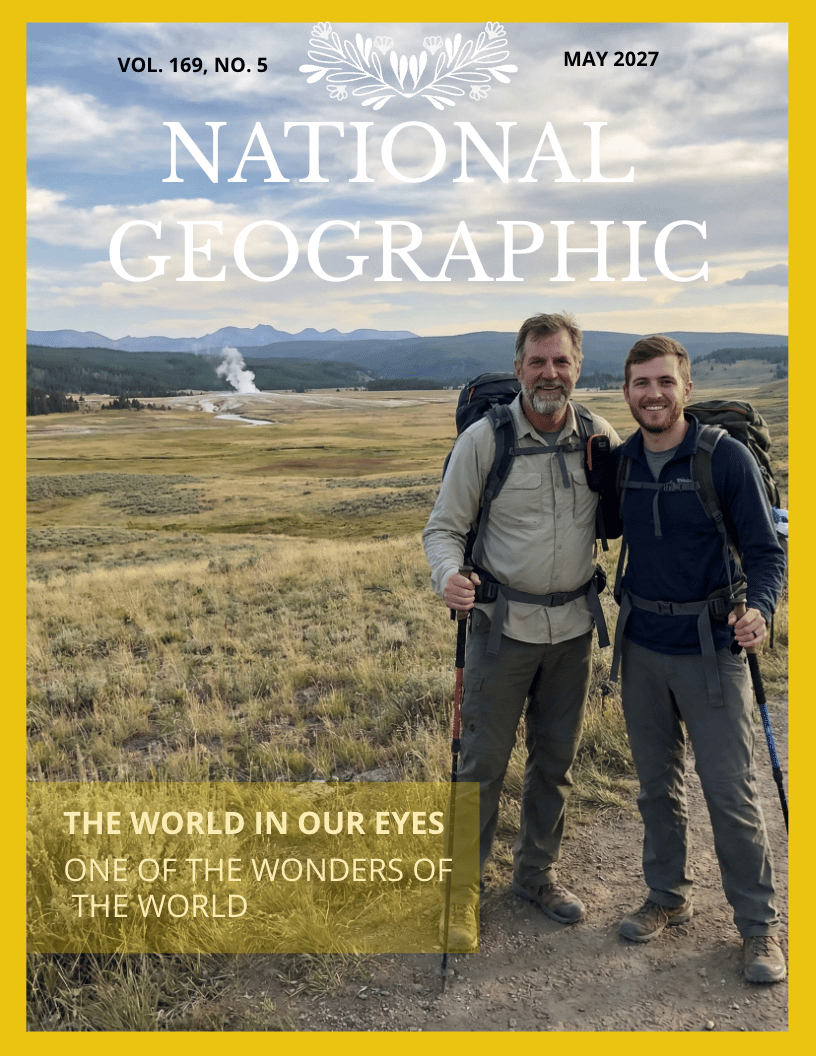 NationalGeo Adventure magazine cover template