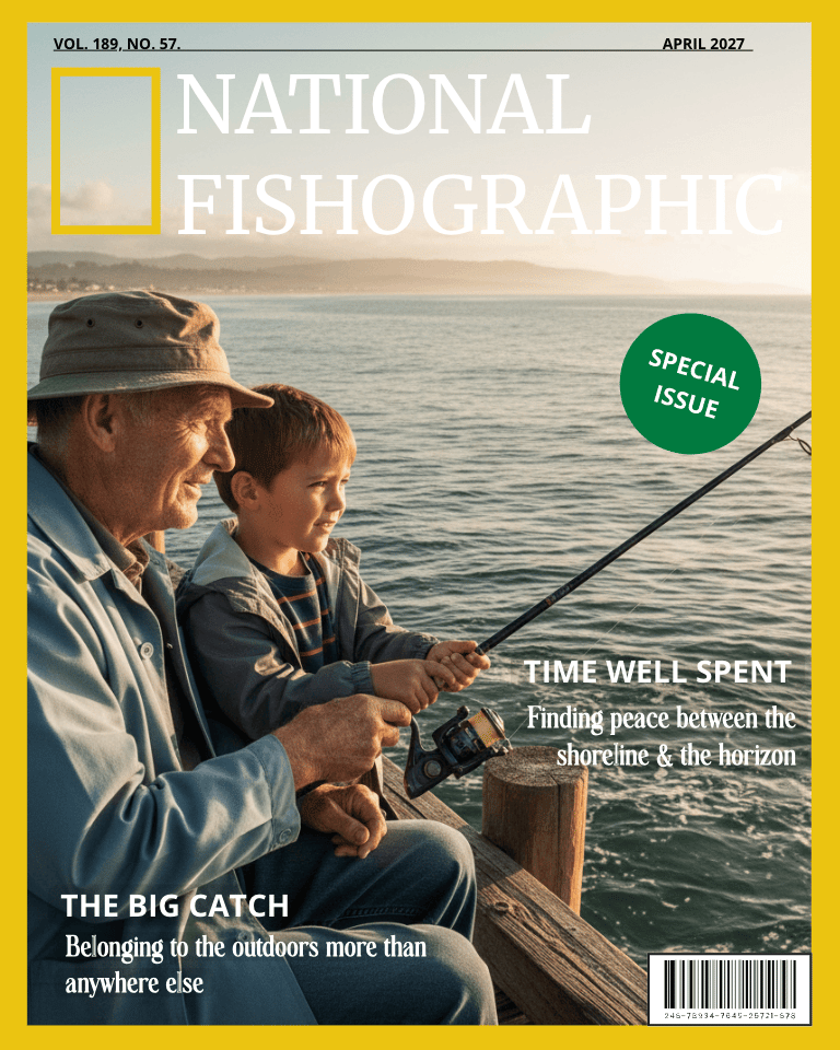 NationalGeo Fish magazine cover template