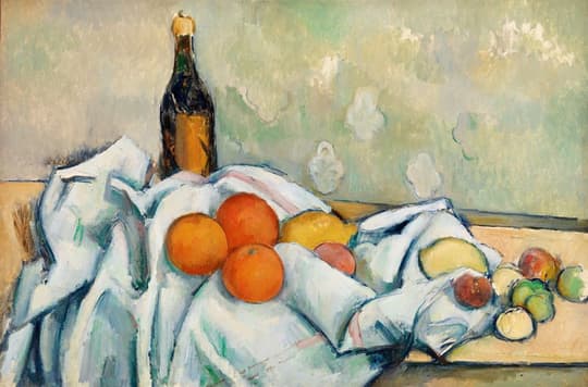 Still Life with Bottle and Fruits