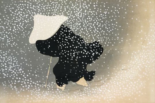 Snowy Umbrella in Winter