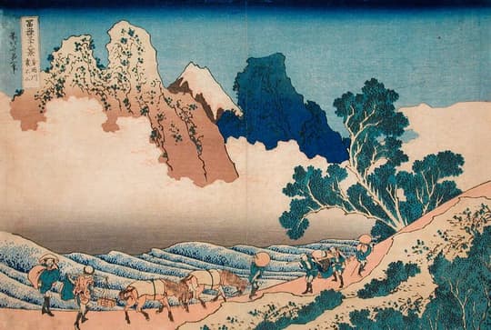 Mount Fuji with Travelers