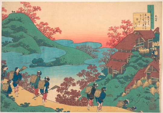 Spring Landscape with Travelers