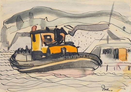 Industrial Harbor Tugboat