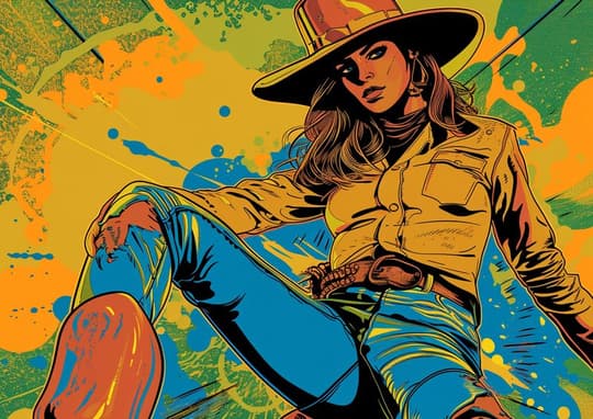 Retro Cowgirl Spirit
