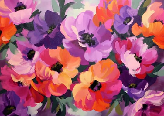 Vibrant Floral Burst