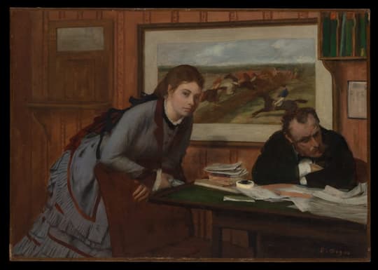 Sulking, by Edgar Degas, ca. 1870