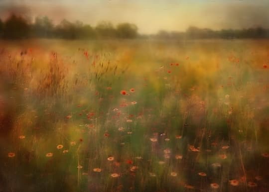 Poppy Field at Sunrise