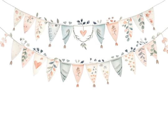Botanical Bunting Garland