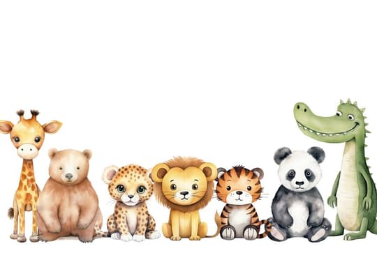 Safari Baby Animals Line