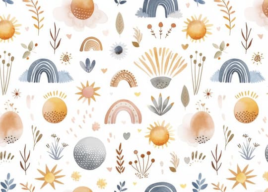 Boho Sun & Rainbow Garden