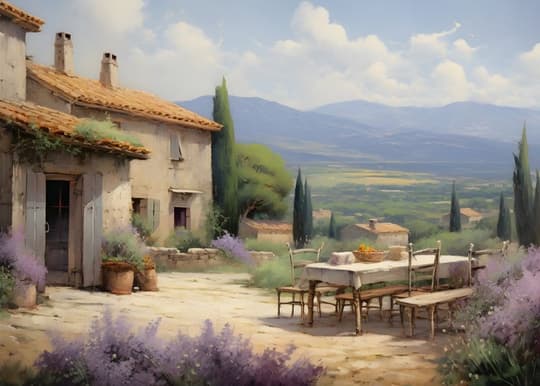 Tuscan Villa with Lavender