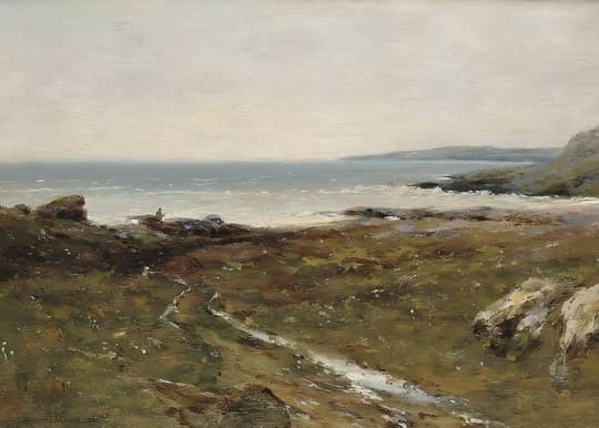 Coastal Landscape with Stream