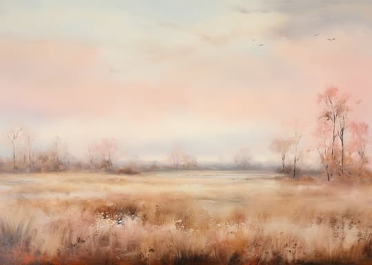 Autumn Meadow at Dawn