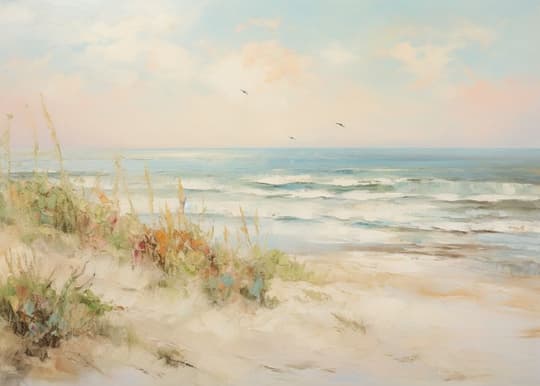 Coastal Dunes at Dusk