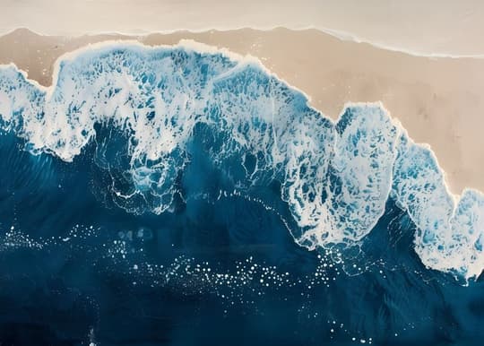 Aerial Coastal Waves