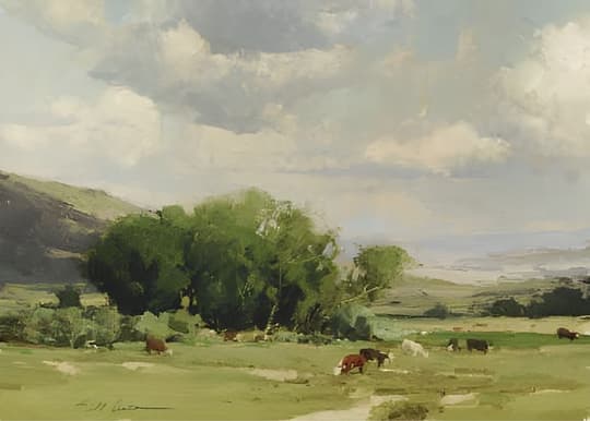 Pastoral Landscape with Cattle