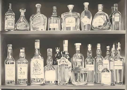 Vintage Spirits Shelves
