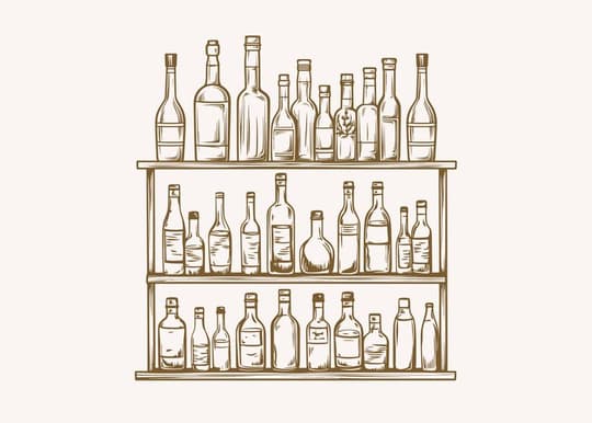 Wine Bottle Collection Shelves