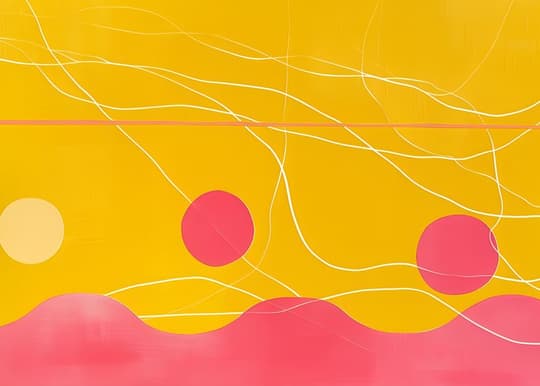 Sunset Waves Abstract