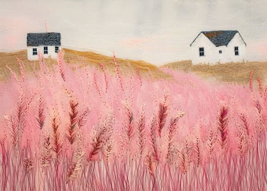Pink Wheat Fields Cottage