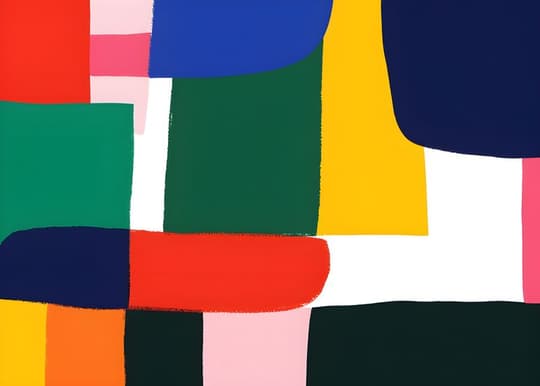 Vibrant Abstract Color Composition