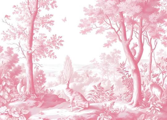 Enchanted Pink Forest