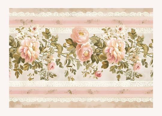 Vintage Floral Border