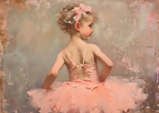 Young Ballerina in Pink