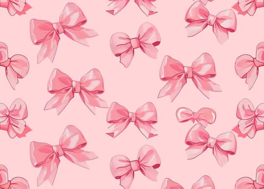 Pink Ribbon Bows Pattern