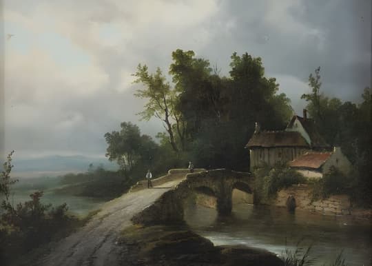 Rural Cottage by Stone Bridge