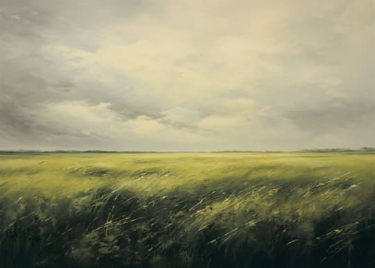 Windswept Grain Field