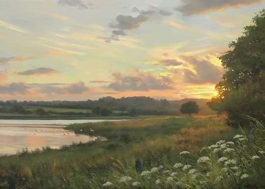 Riverside Sunset