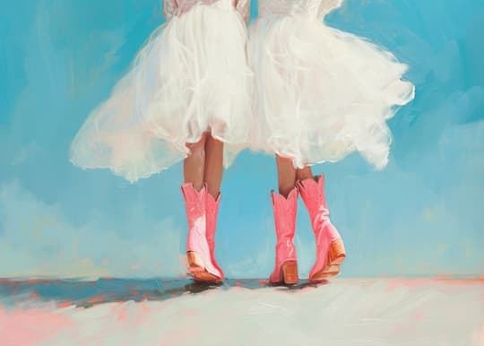Pink Boots Beach Dream