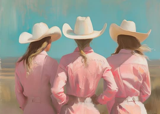 Cowgirls in Pink